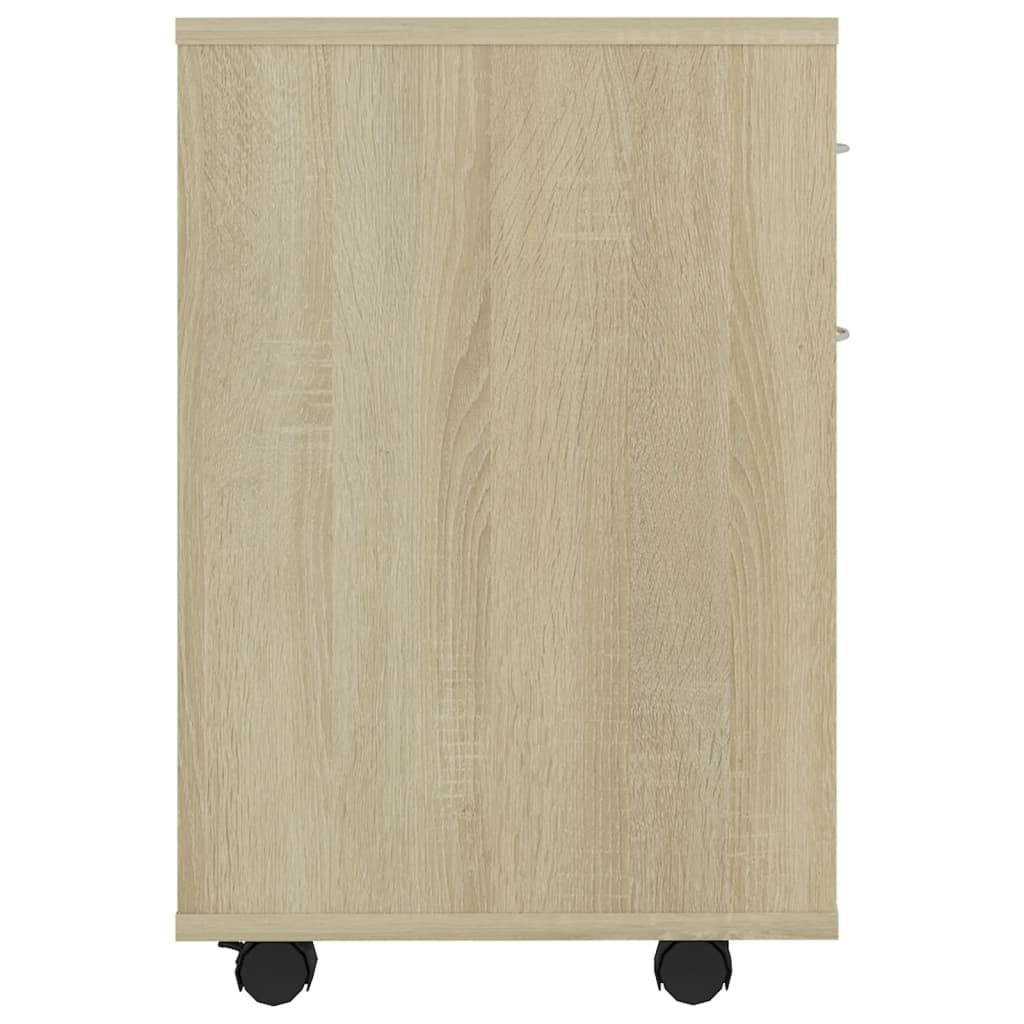 Kast verrijdbaar 45x38x54 cm bewerkt hout