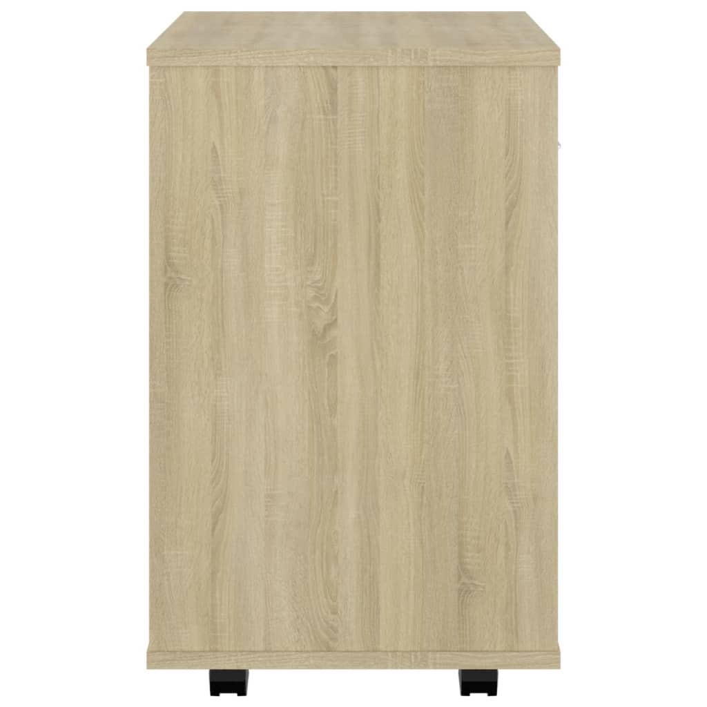 Armoire mobile 46x36x59 cm bois fini