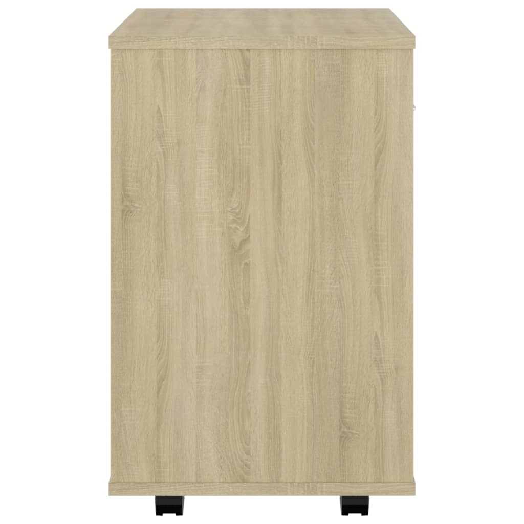 Armoire mobile 46x36x59 cm bois fini