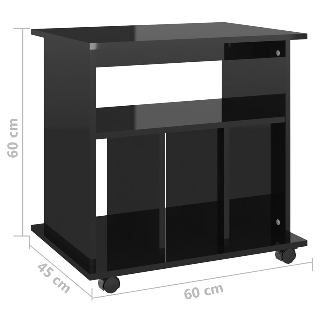 Armoire mobile 60x45x60 cm bois fini