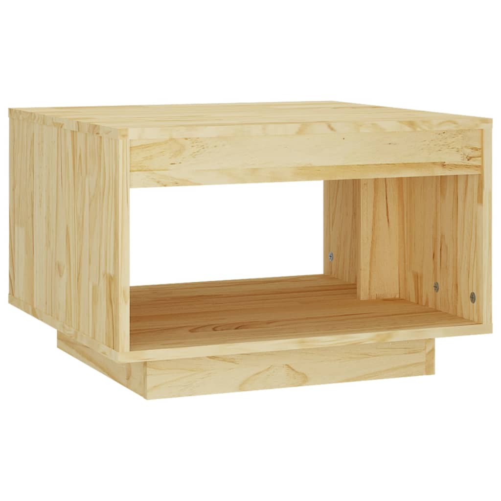 Table basse 50x50x33,5 cm en bois de pin massif