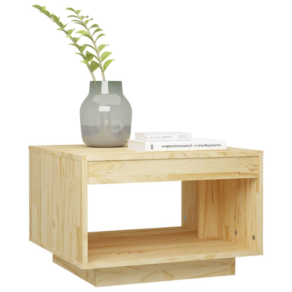 Table basse 50x50x33,5 cm en bois de pin massif