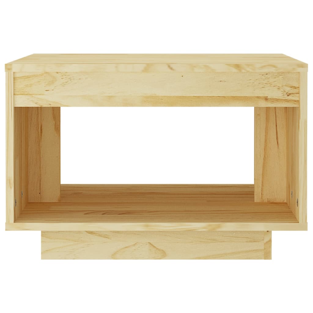 Table basse 50x50x33,5 cm en bois de pin massif