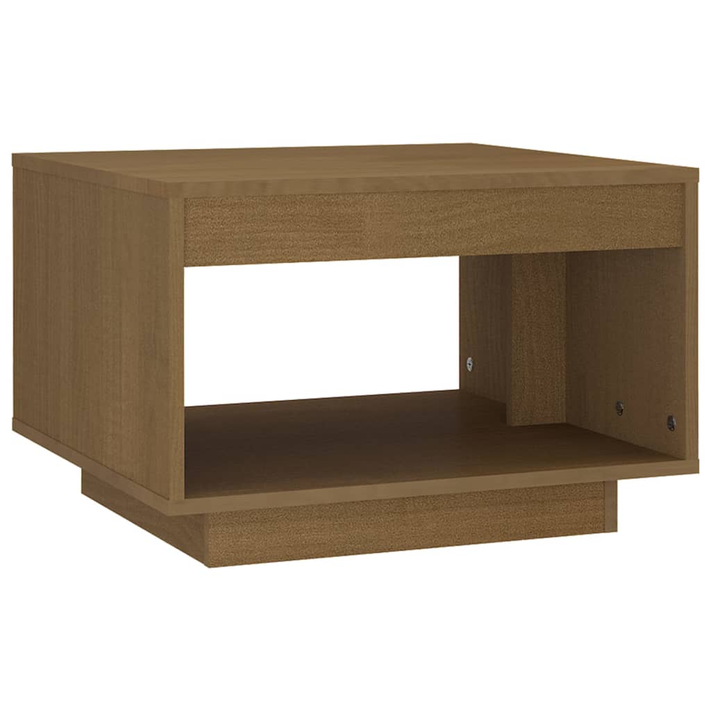 Table basse 50x50x33,5 cm en bois de pin massif