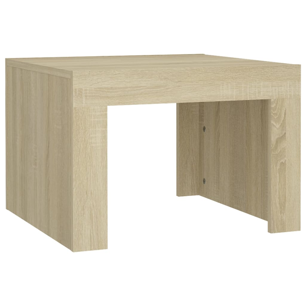 Table basse 50x50x35 cm en bois travaillé