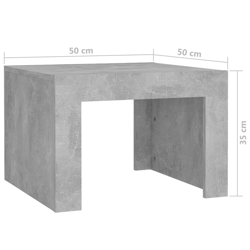 Salontafel 50x50x35 cm bewerkt hout