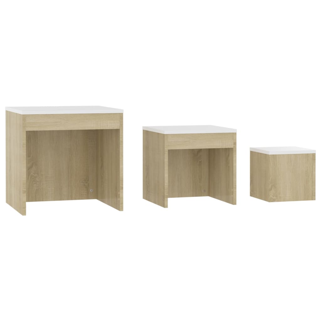 Ensemble de table 3 pièces en bois