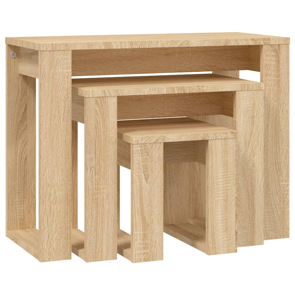 Ensemble de table 3 pièces en bois