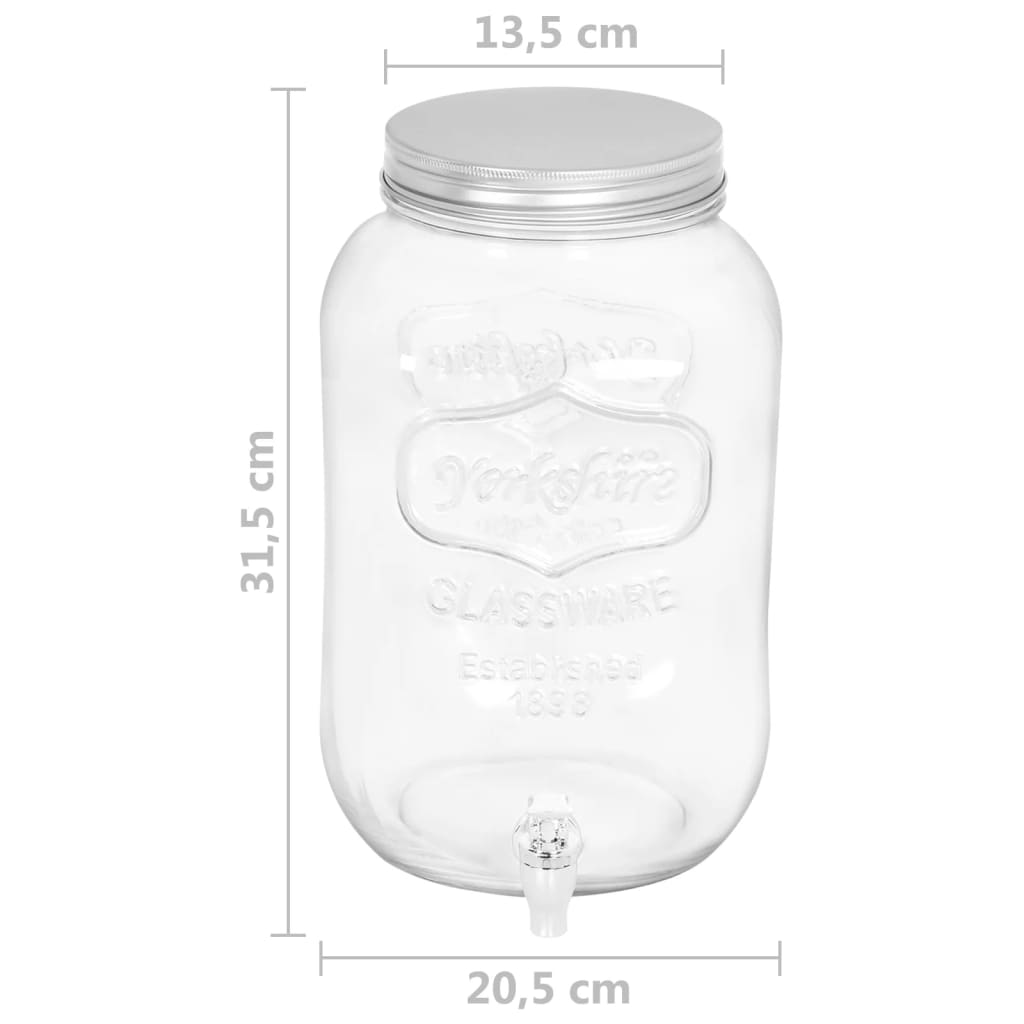 Drankdispenser 8050 ml glas