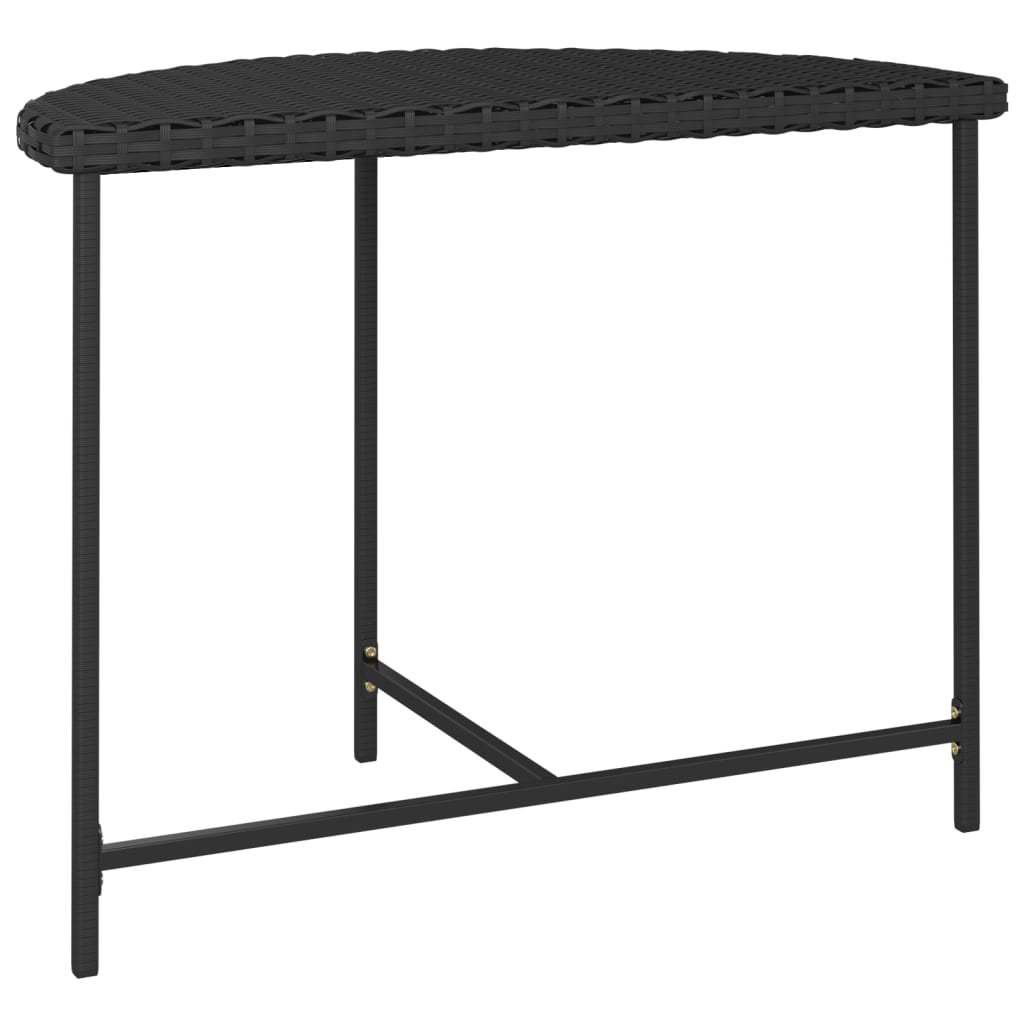 Table de jardin 80x50x75 cm poly rotin