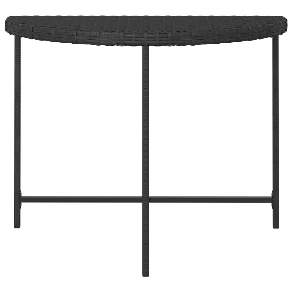 Table de jardin 80x50x75 cm poly rotin