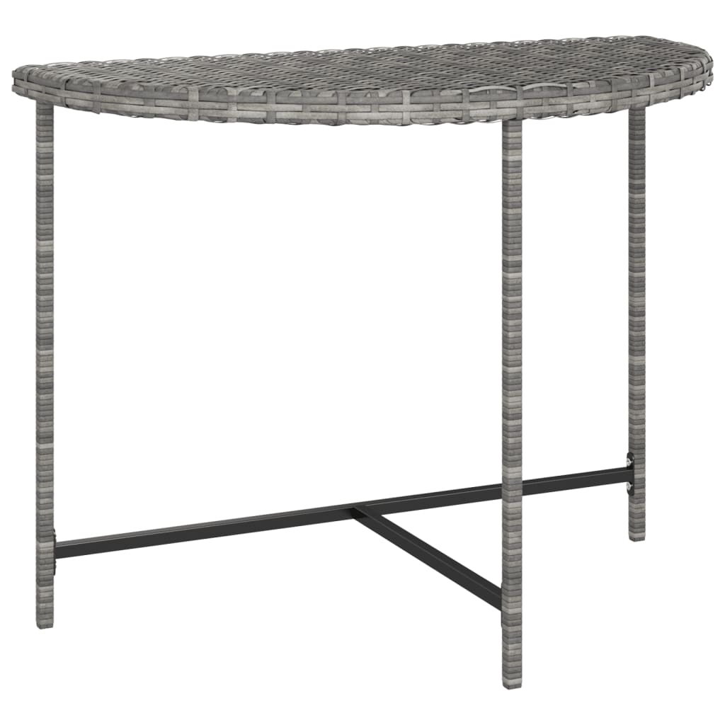 Table de jardin 80x50x75 cm poly rotin