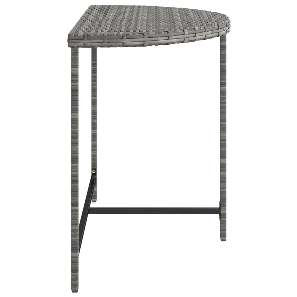 Tuintafel 80x50x75 cm poly rattan