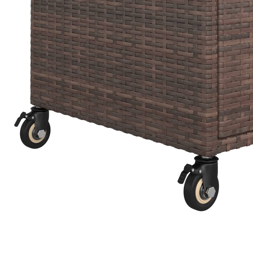 Chariot de service avec tiroir 100x45x97 cm poly rotin