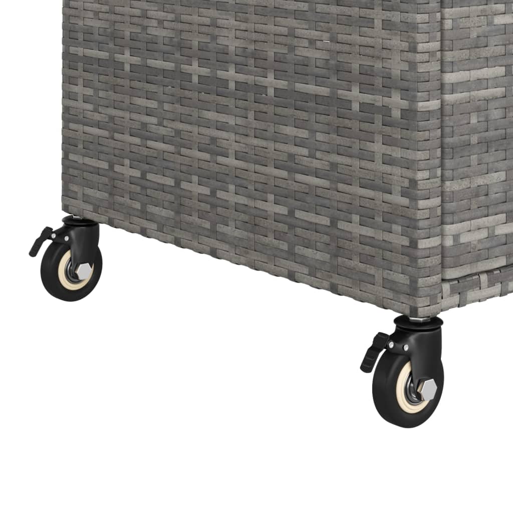 Chariot de service avec tiroir 100x45x97 cm poly rotin