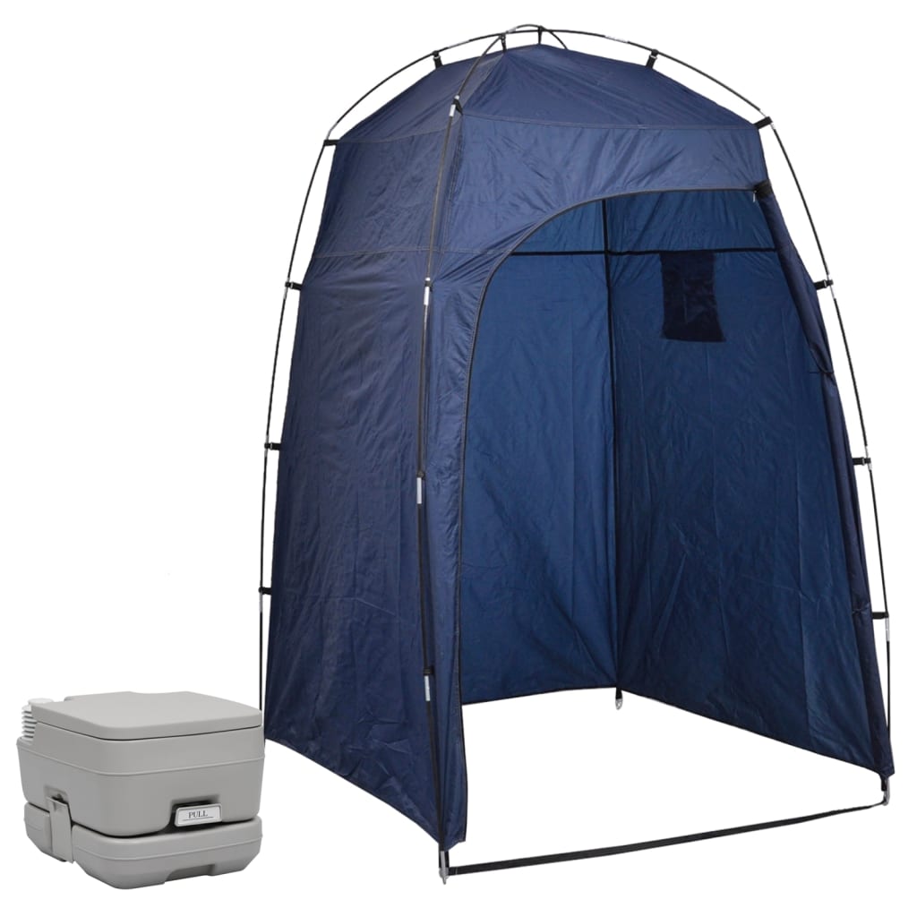 Toilettes de camping avec tente portable 10 + 10 L