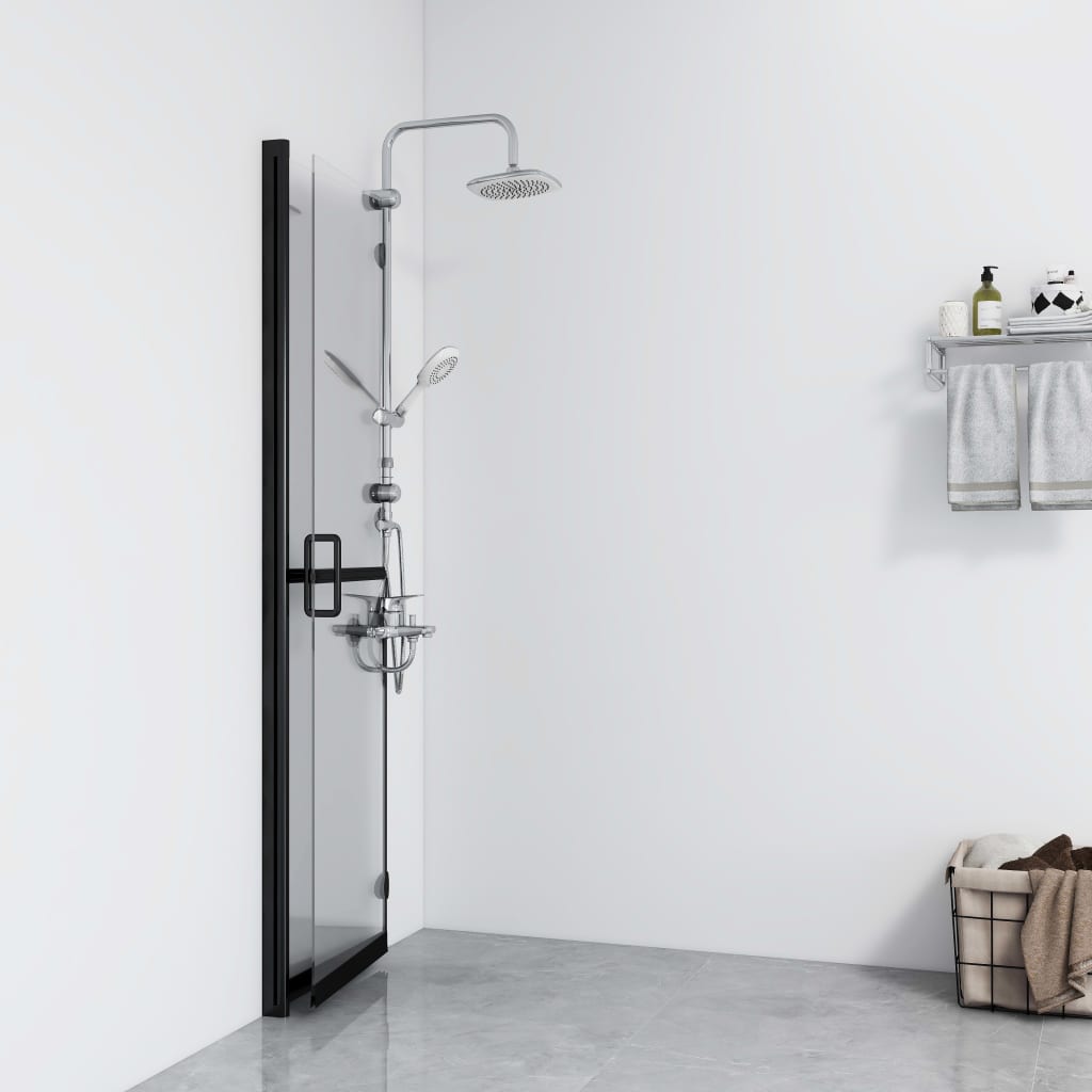 Paroi de douche à l'italienne pliable 70x190 cm ESG verre mat