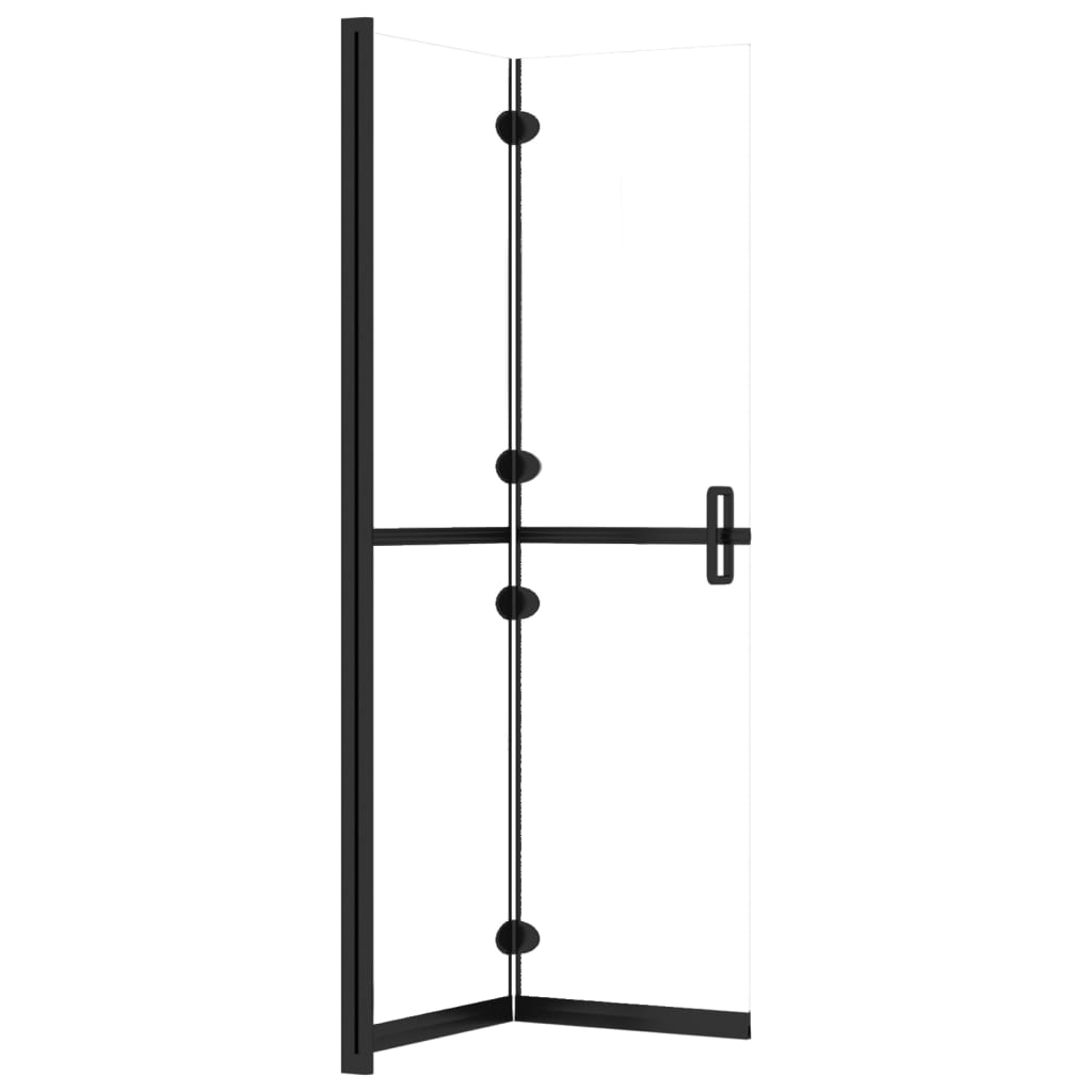 Inloopdouchewand inklapbaar 80x190 cm ESG-glas mat