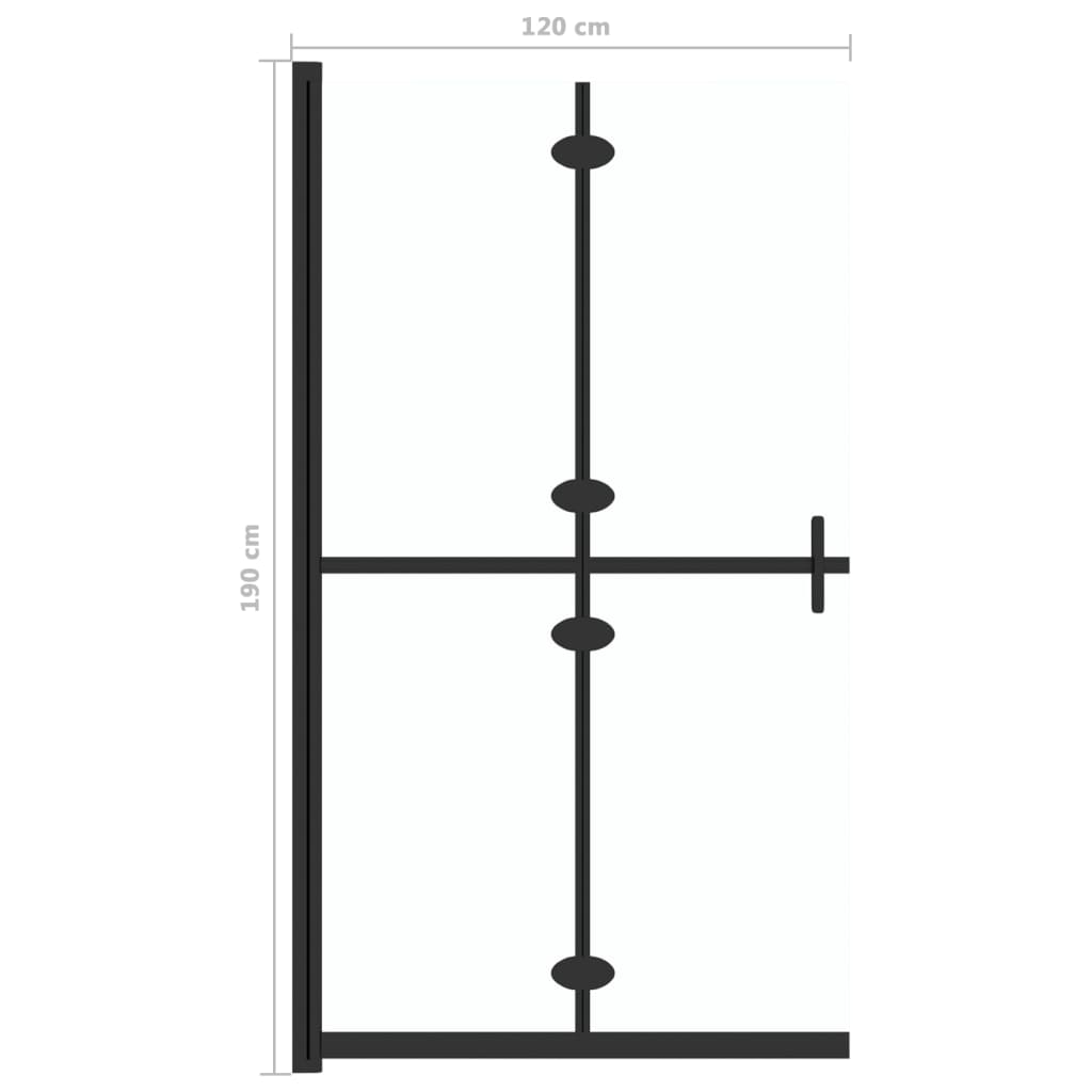 Paroi de douche à l'italienne pliable 70x190 cm ESG verre mat