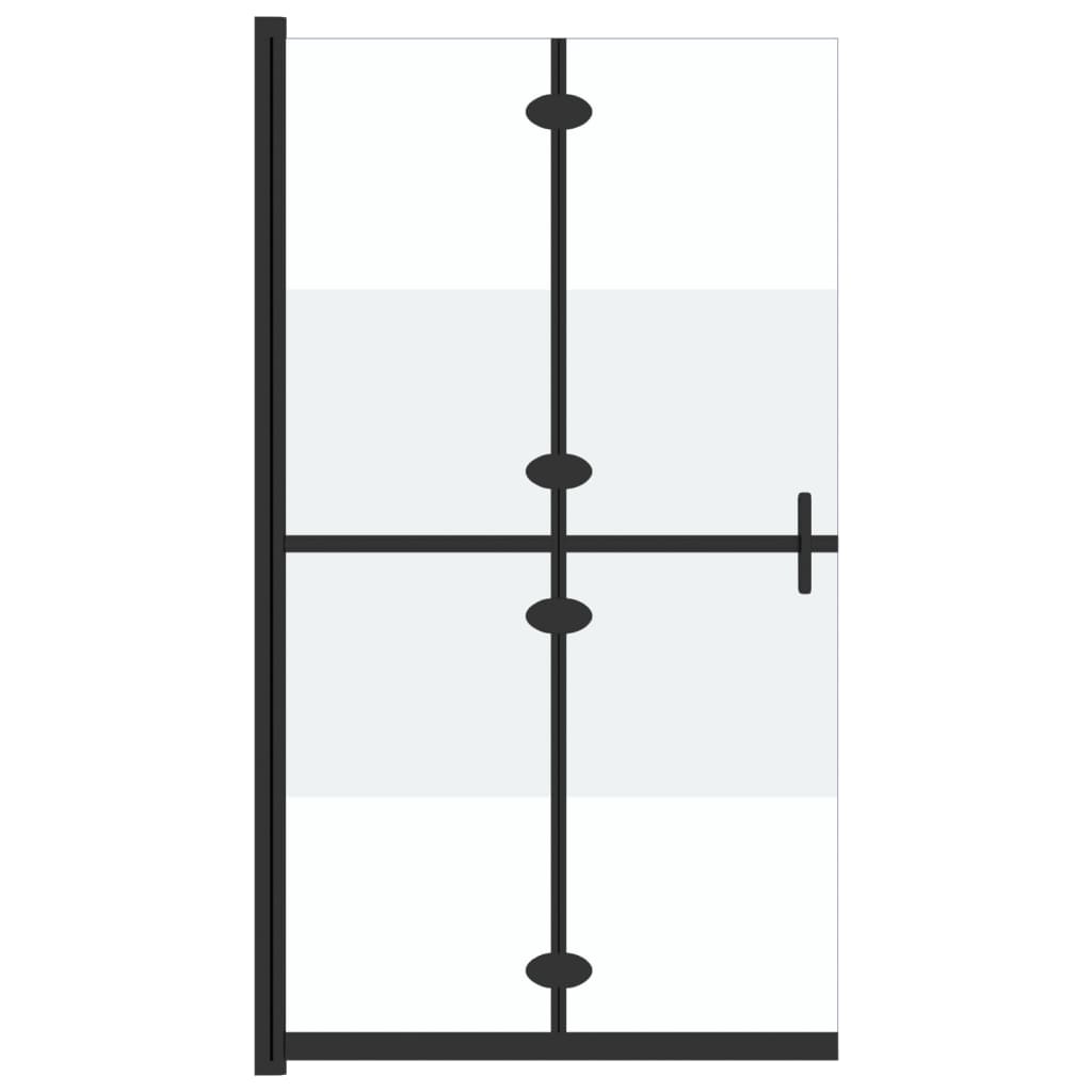 Paroi de douche à l'italienne pliable 70x190 cm ESG verre mat