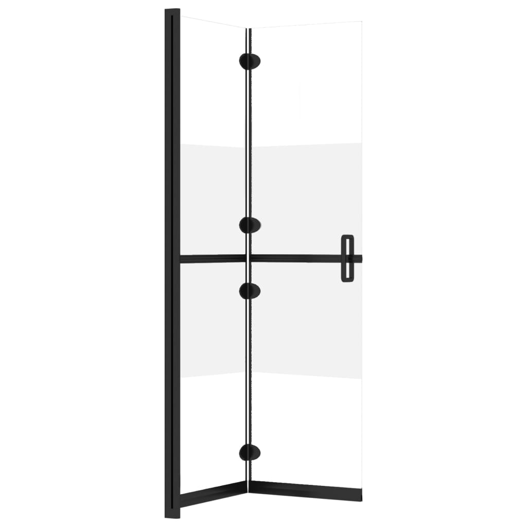 Inloopdouchewand inklapbaar 80x190 cm ESG-glas mat