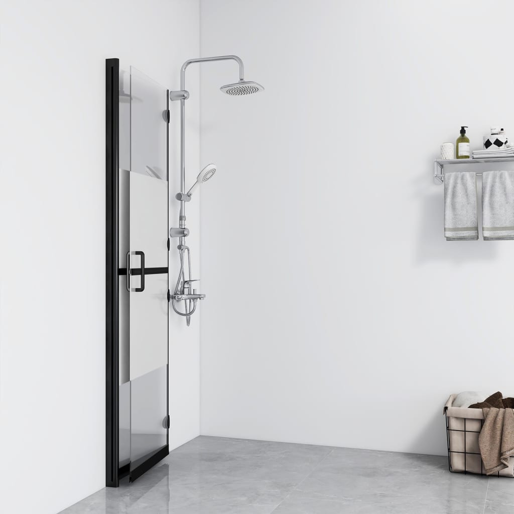 Paroi de douche à l'italienne pliable 70x190 cm ESG verre mat