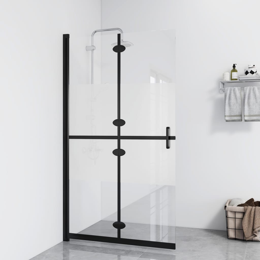 Paroi de douche à l'italienne pliable 70x190 cm ESG verre mat