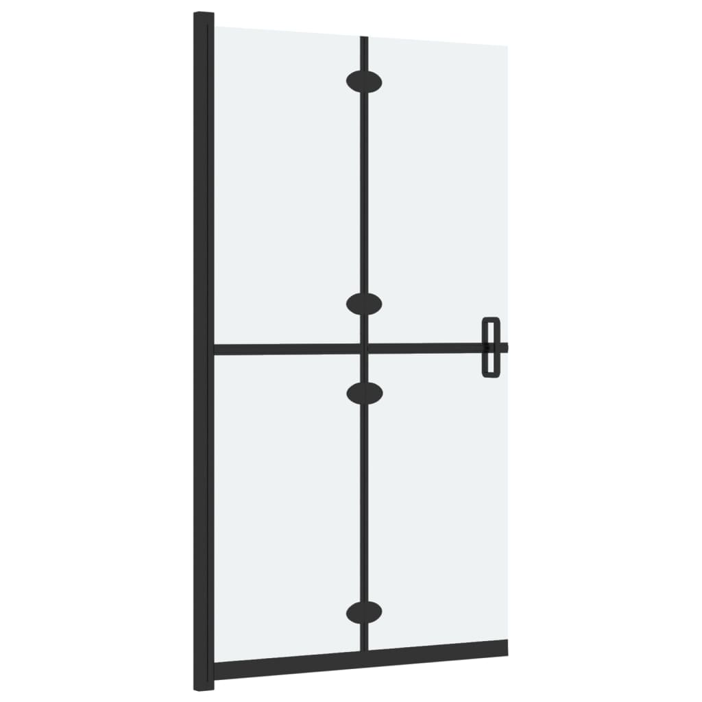 Inloopdouchewand inklapbaar 80x190 cm ESG-glas mat