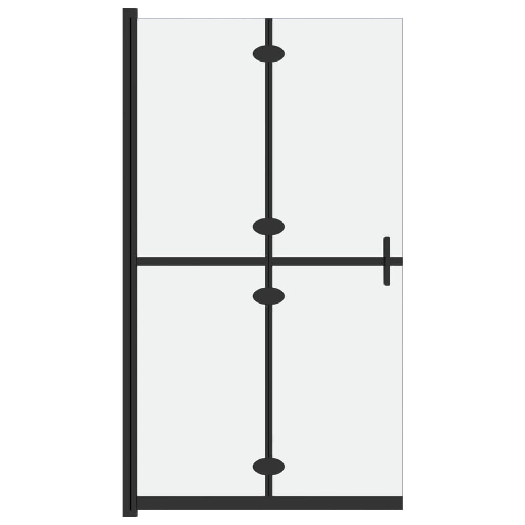 Inloopdouchewand inklapbaar 80x190 cm ESG-glas mat