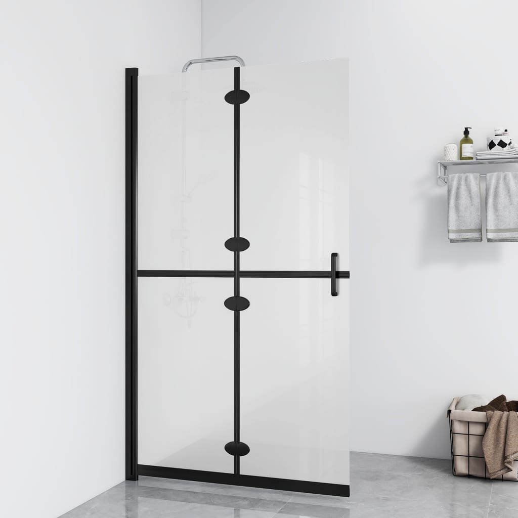 Paroi de douche à l'italienne pliable 70x190 cm ESG verre mat