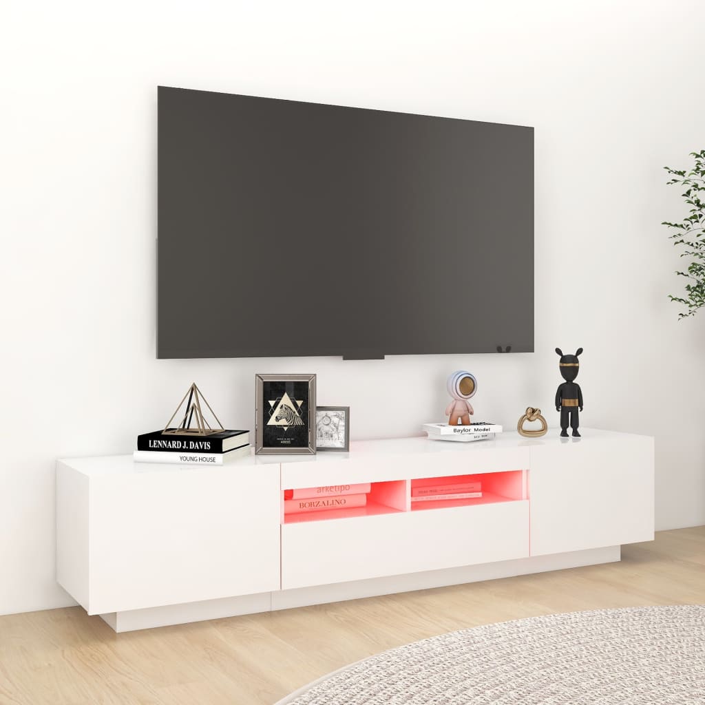 Tv-meubel met LED-verlichting 180x35x40 cm