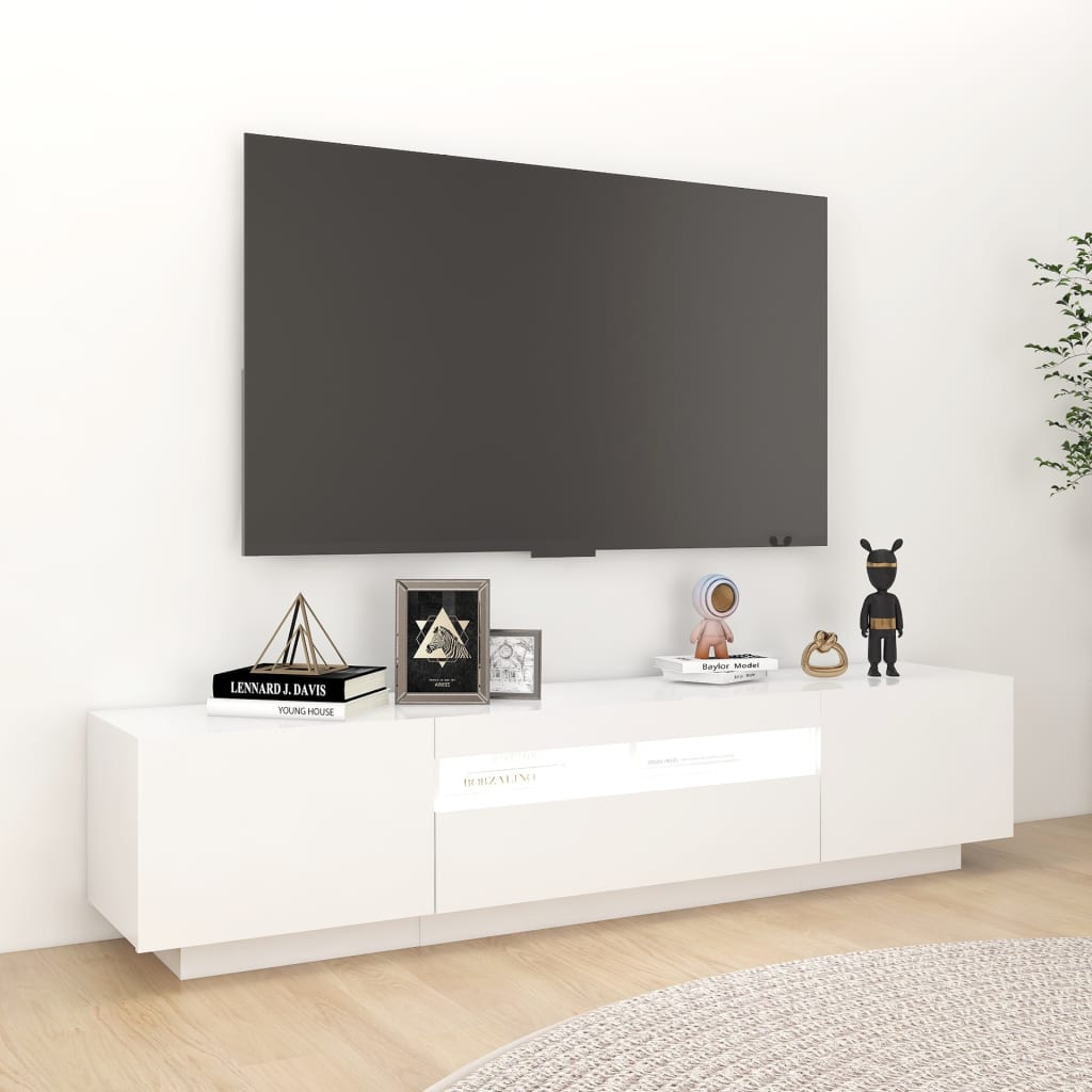 Tv-meubel met LED-verlichting 180x35x40 cm