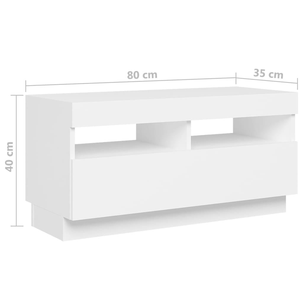 Tv-meubel met LED-verlichting 180x35x40 cm