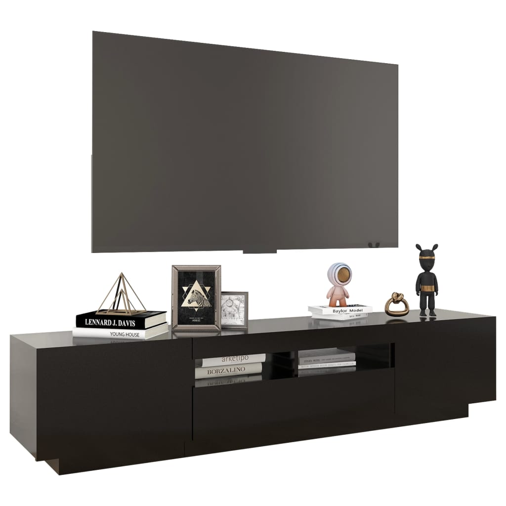 Tv-meubel met LED-verlichting 180x35x40 cm