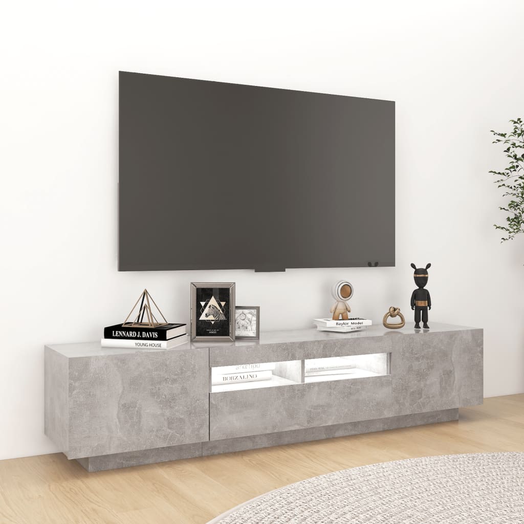 Tv-meubel met LED-verlichting 180x35x40 cm