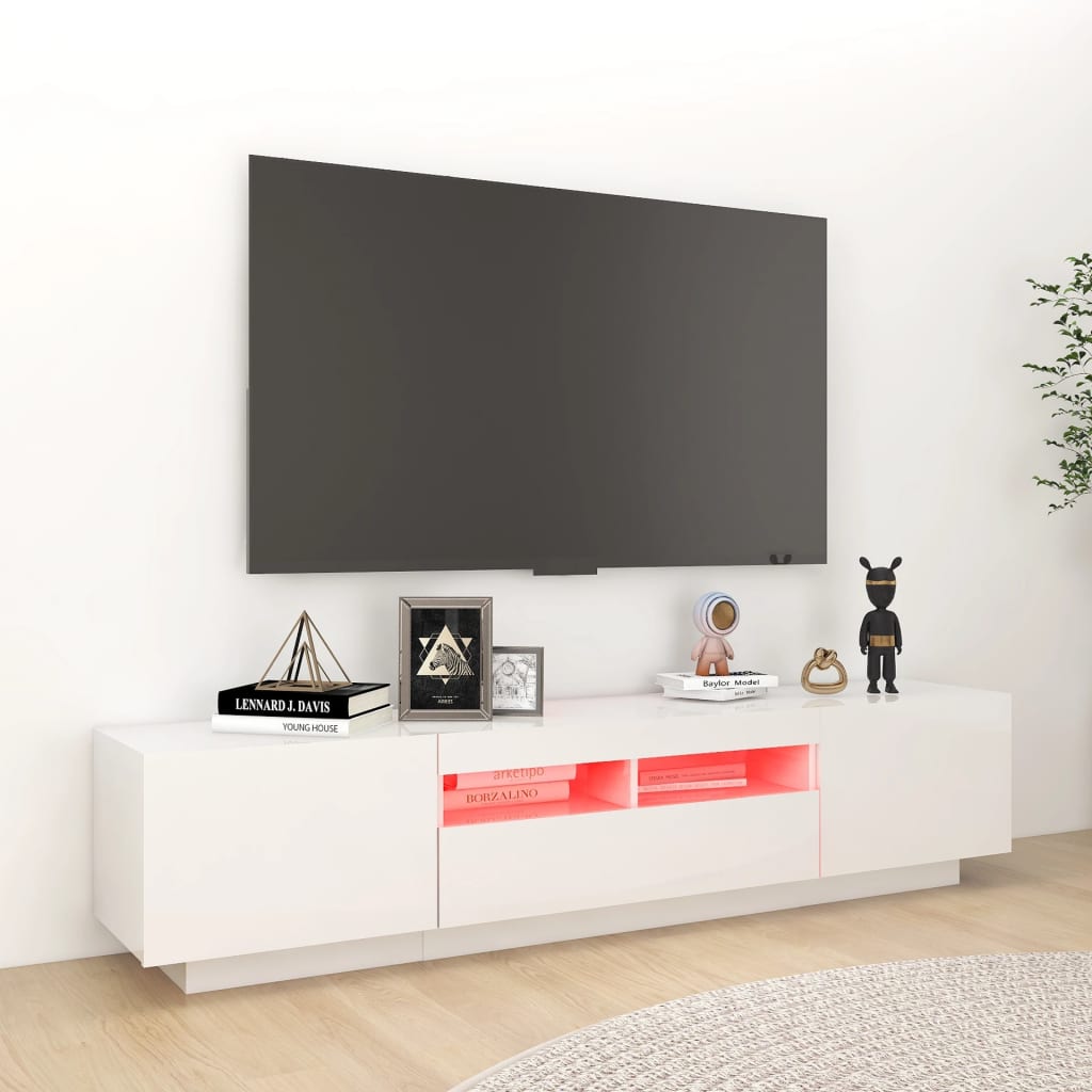 Tv-meubel met LED-verlichting 180x35x40 cm