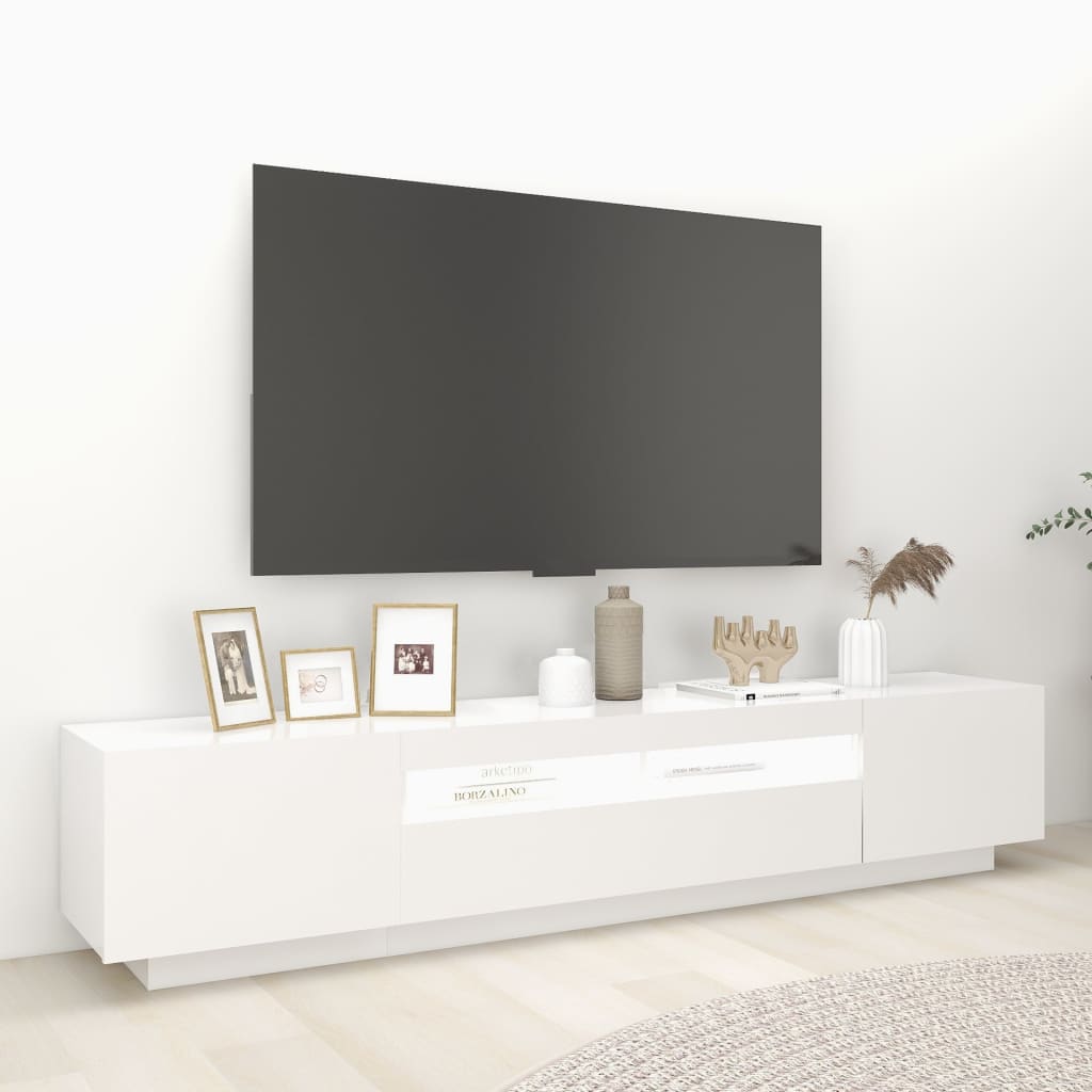 Tv-meubel met LED-verlichting 200x35x40 cm