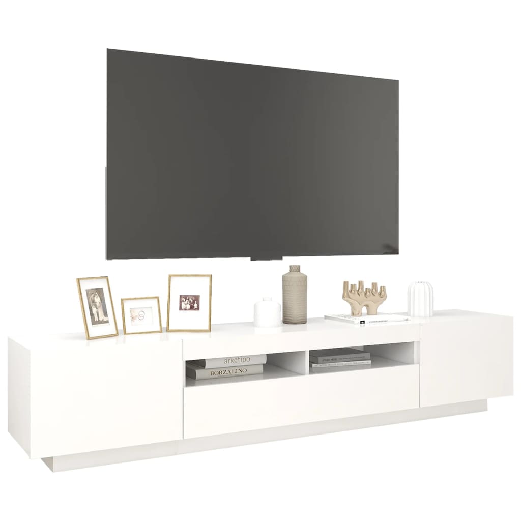 Tv-meubel met LED-verlichting 200x35x40 cm