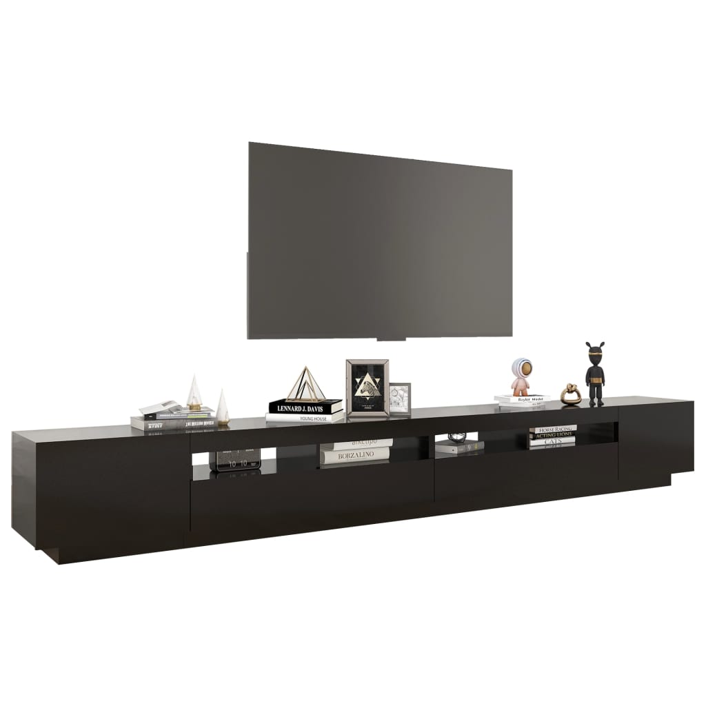 Tv-meubel met LED-verlichting 300x35x40 cm