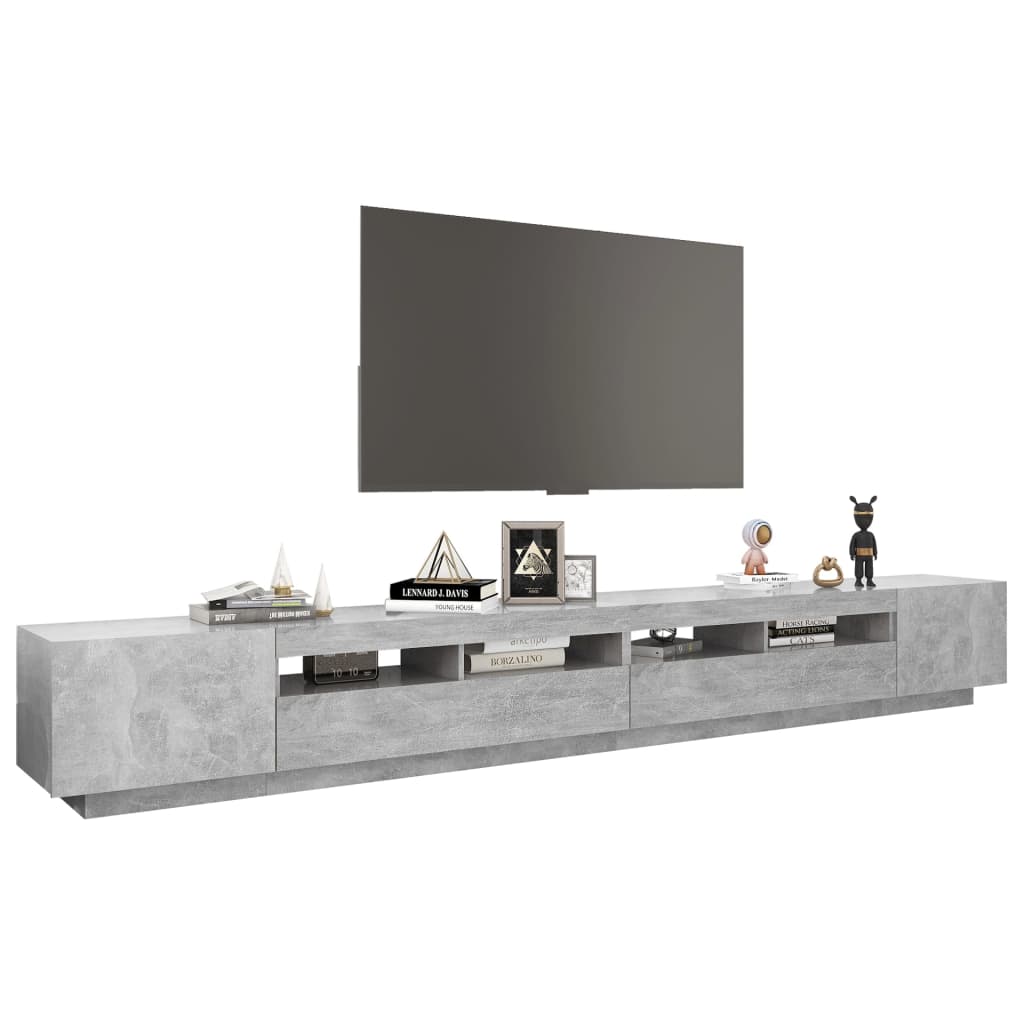 Tv-meubel met LED-verlichting 300x35x40 cm