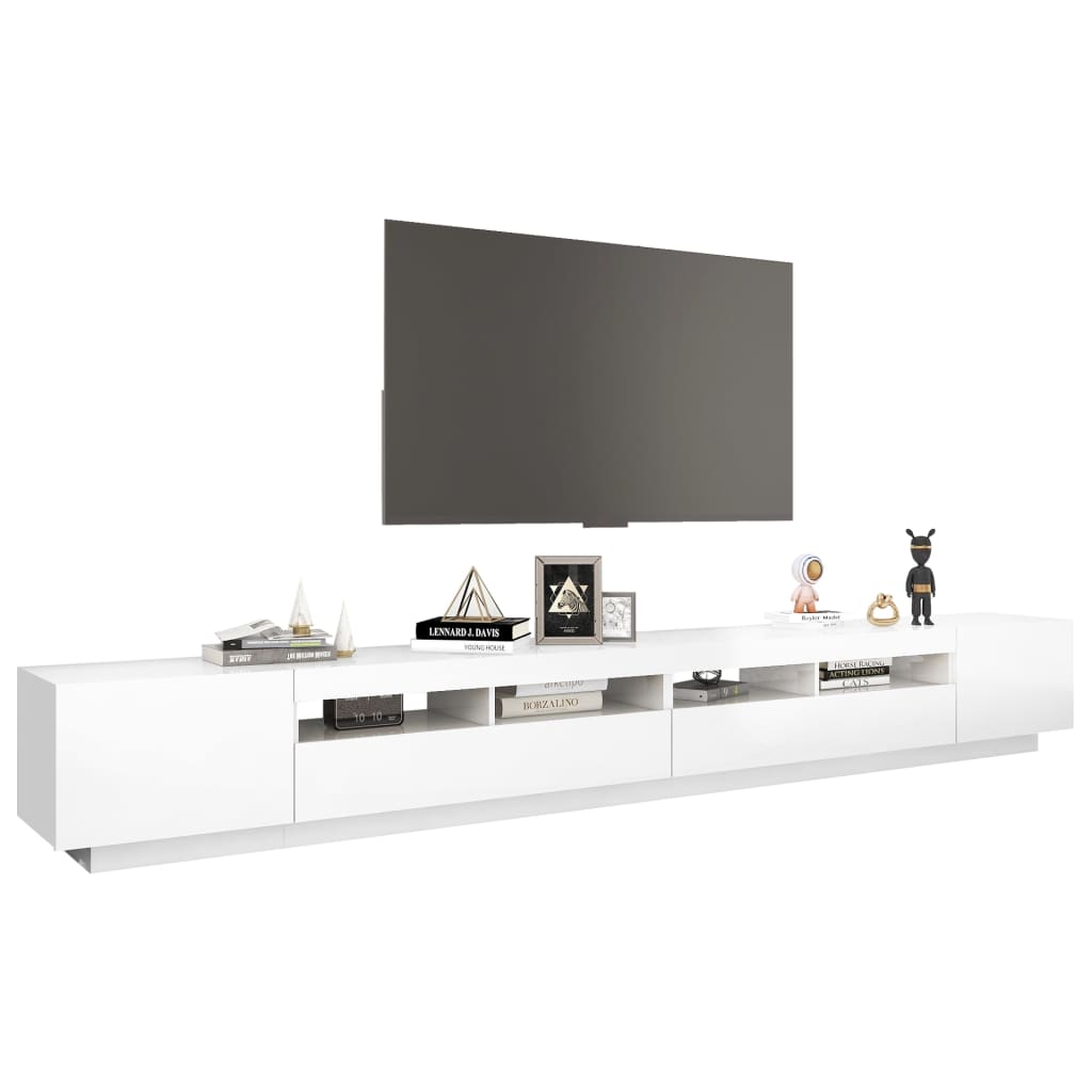 Tv-meubel met LED-verlichting 300x35x40 cm