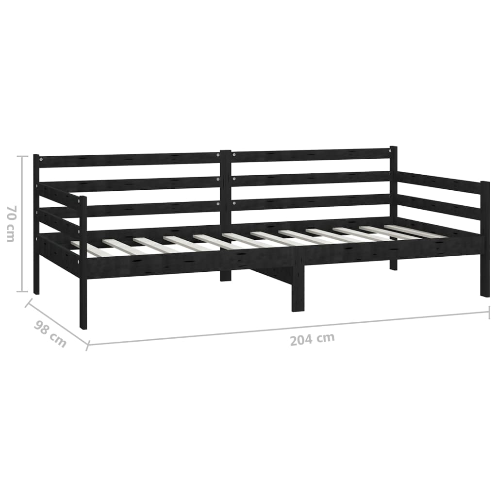 Bedbank massief grenenhout 90x200 cm