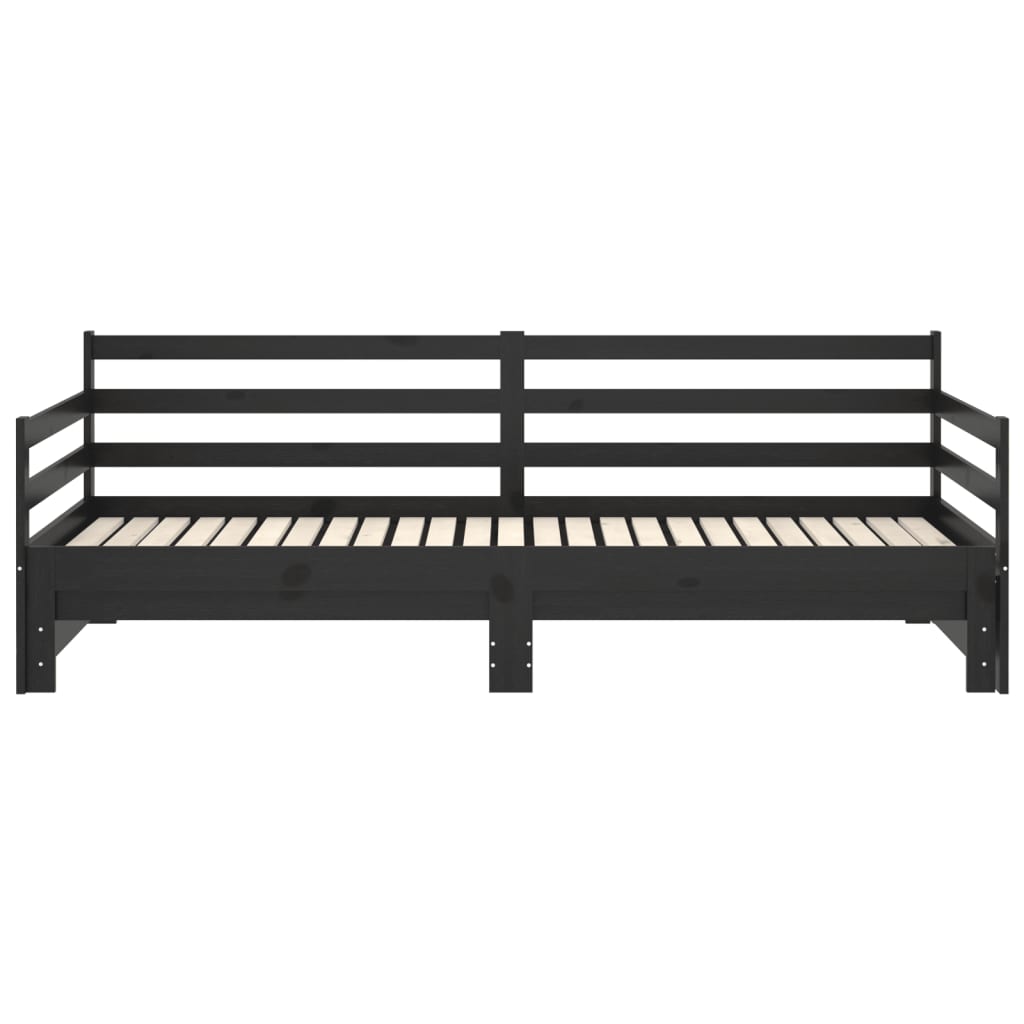 Slaapbank uitschuifbaar massief grenenhout 2x(90x200) cm