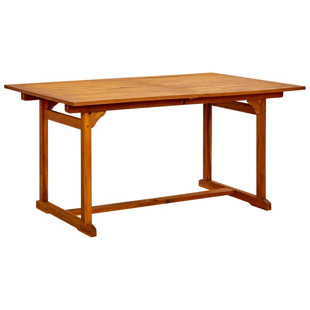 Table de jardin (160-240)x100x75 cm en bois d'acacia massif