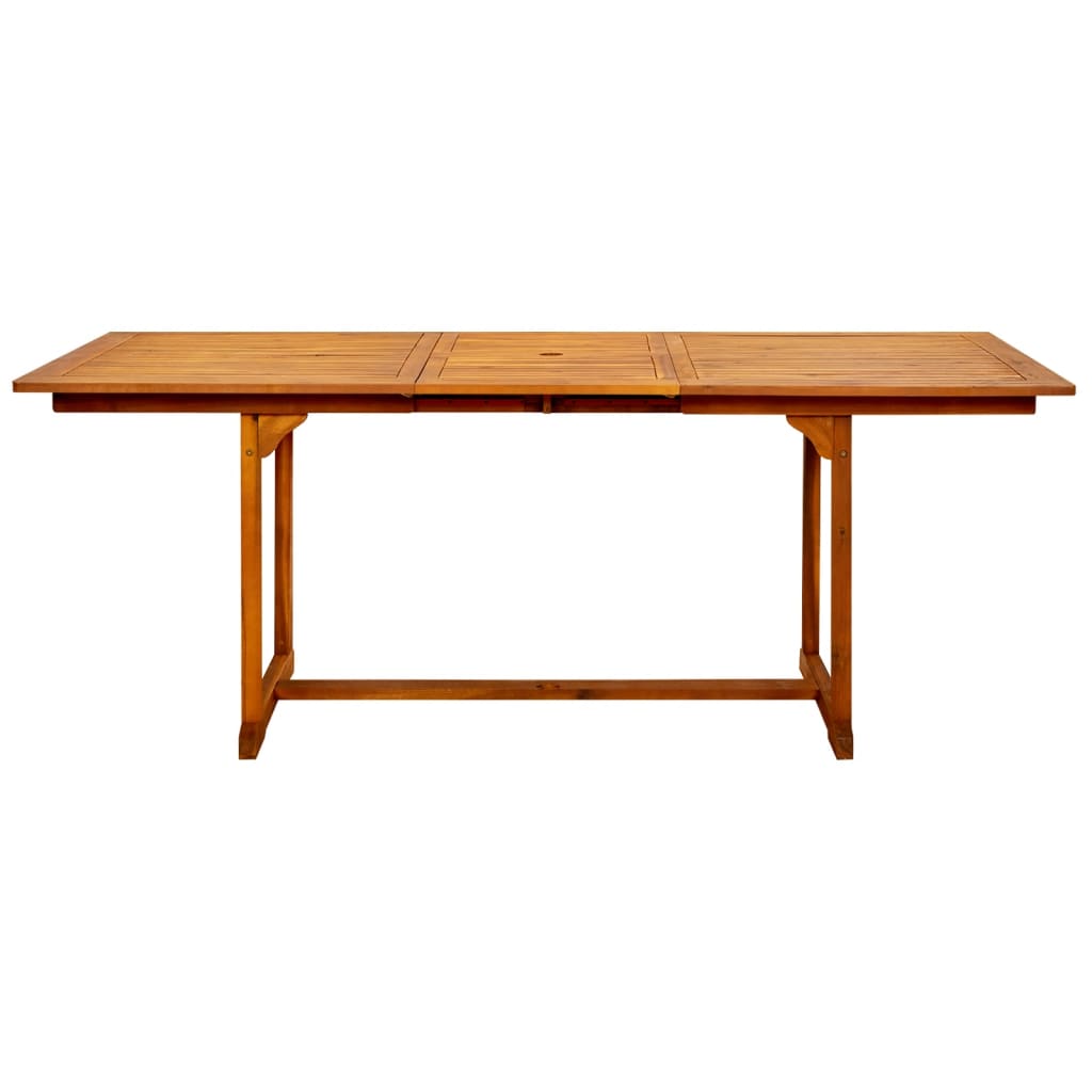 Table de jardin (160-240)x100x75 cm en bois d'acacia massif