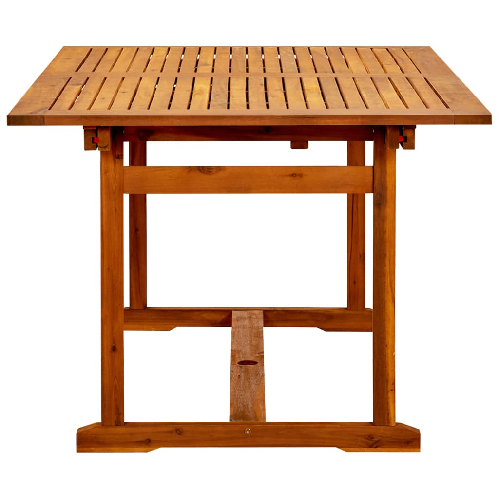 Table de jardin (160-240)x100x75 cm en bois d'acacia massif