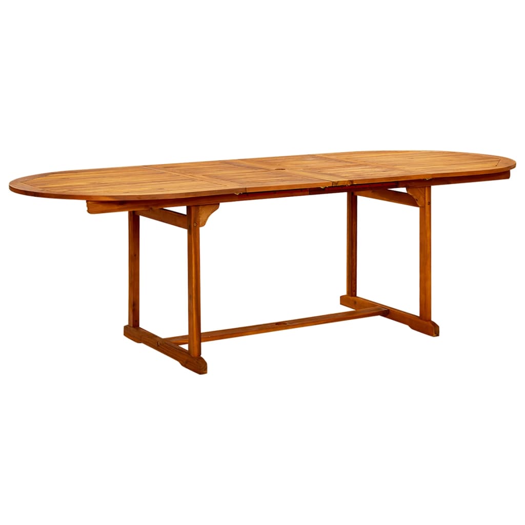 Table de jardin (160-240)x100x75 cm en bois d'acacia massif