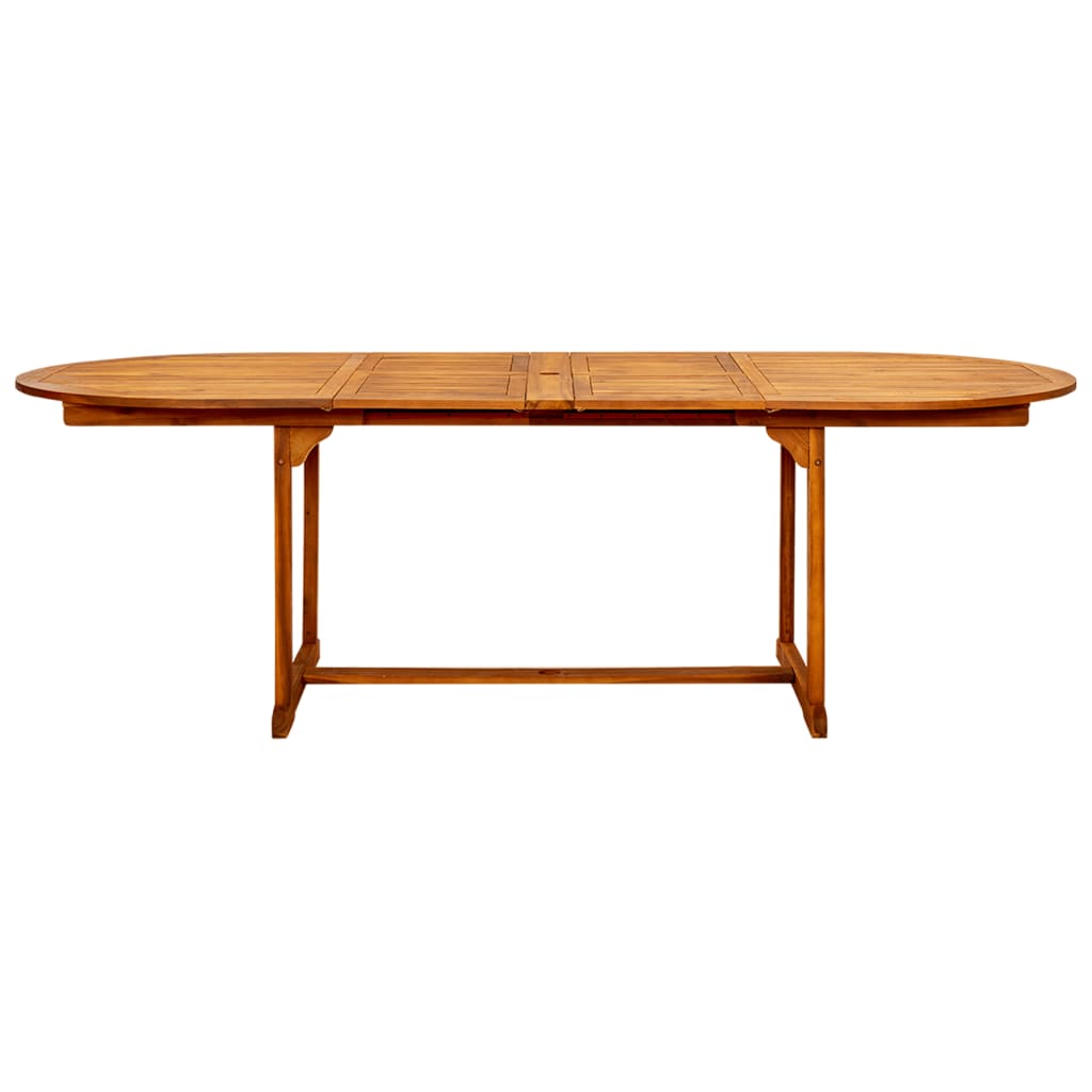 Table de jardin (160-240)x100x75 cm en bois d'acacia massif