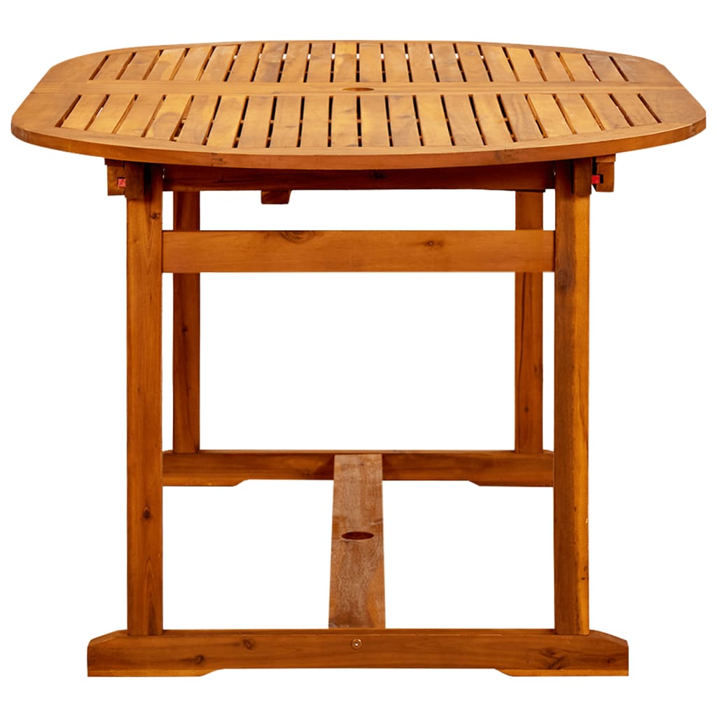 Table de jardin (160-240)x100x75 cm en bois d'acacia massif