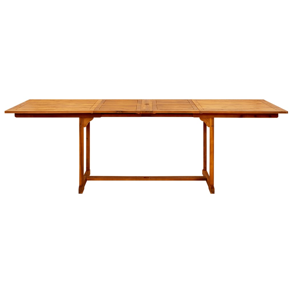 Table de jardin (160-240)x100x75 cm en bois d'acacia massif